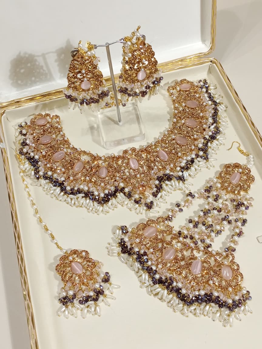 Gul-e-Rana Bridal Necklace Set - Image 3
