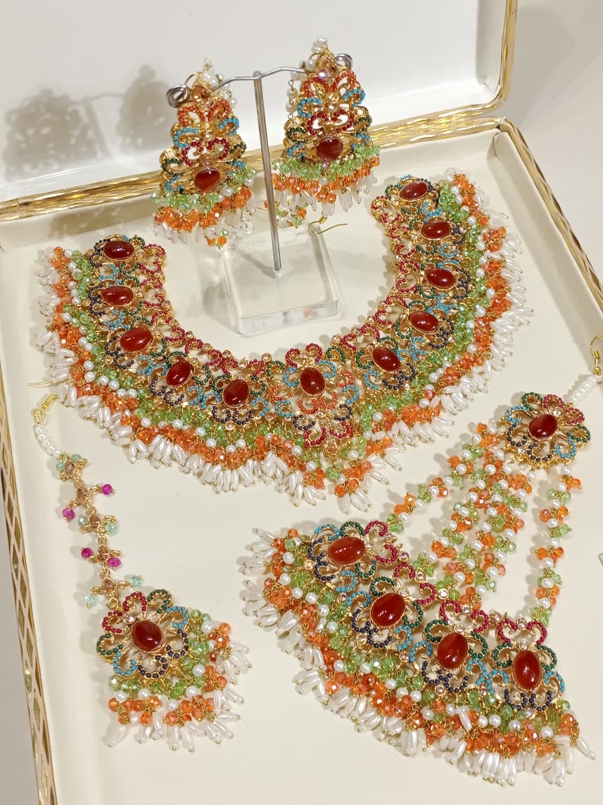 Gul-e-Rana Bridal Necklace Set - Image 4