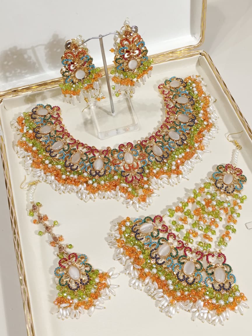 Gul-e-Rana Bridal Necklace Set - Image 7