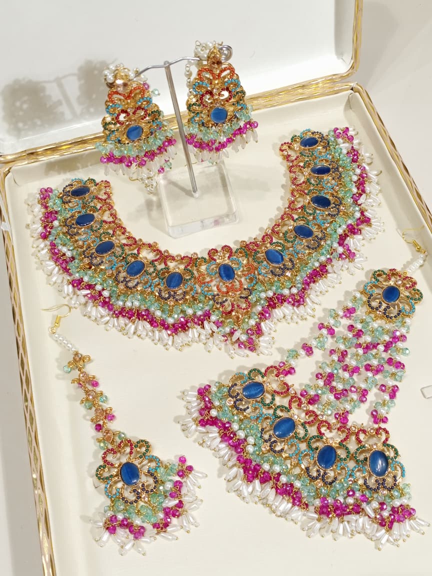 Gul-e-Rana Bridal Necklace Set - Image 10