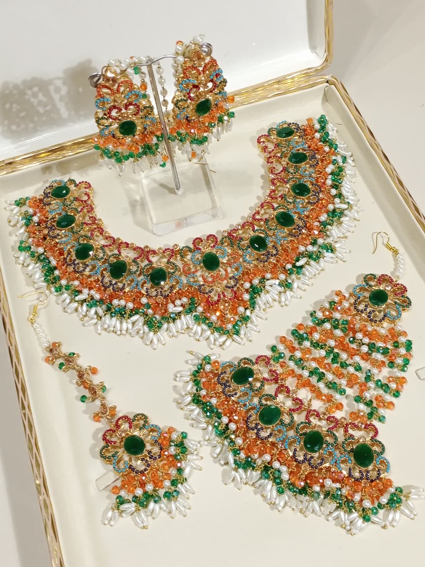 Gul-e-Rana Bridal Necklace Set - Image 11